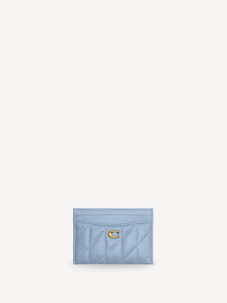 Blue Quilted Pillow Leather Essential Card Case (AR6453) | £95