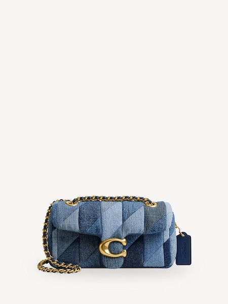 Blue Quilted Leather Tabby Bag 20 (AR6455) | £495