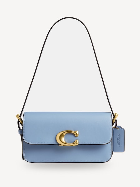 Blue Refined Calf Leather Zoe Shoulder Bag (AR6728) | £325
