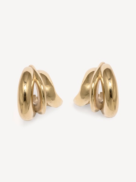 Gold Tone Dollop Earrings (AT3156) | £225