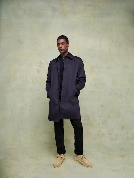 Blue Trench City Coat (AT6084) | £485