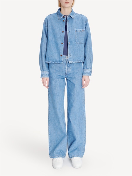 Blue Embroidered Samantha Overshirt (AT6088) | £265