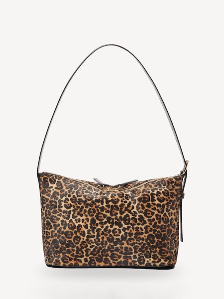 Leopard Calf Hair Vera Shoulder Bag (AT6101) | £450