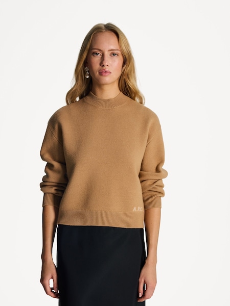 Brown Esther Merino Wool Jumper (AT6103) | £275