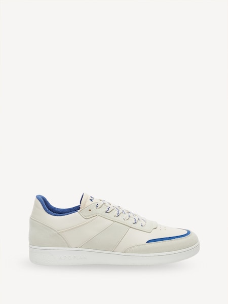 White & Blue Leather Essential Trainers (AT6241) | £275
