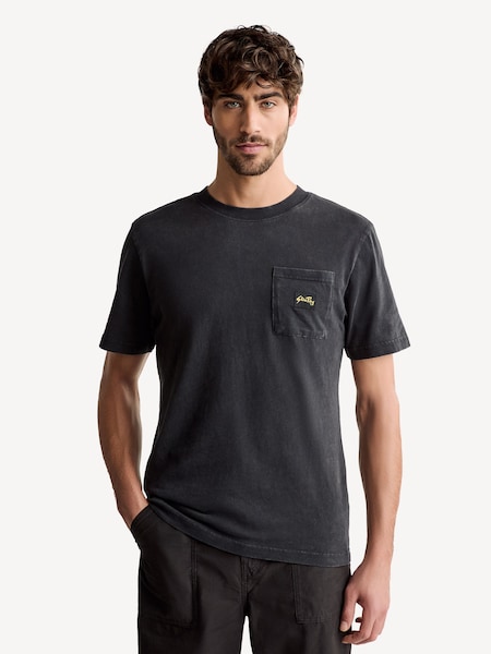 Black Patch Pocket T-Shirt (AT8281) | £40