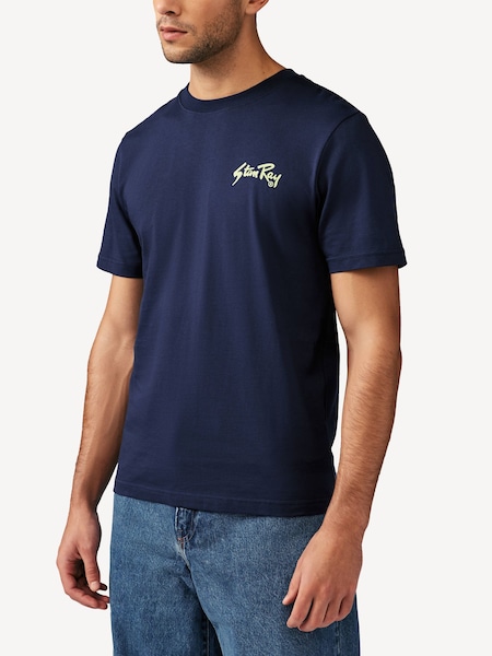 Blue OG Logo T-Shirt (AT8282) | £35