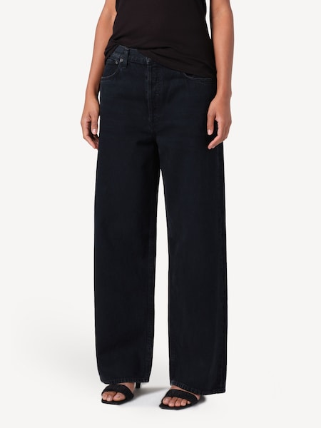 Black Low Slung Baggy Jeans (AT9411) | £310