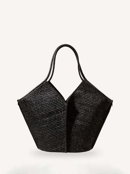 Black Calella Raffia Bag (AT9425) | £460