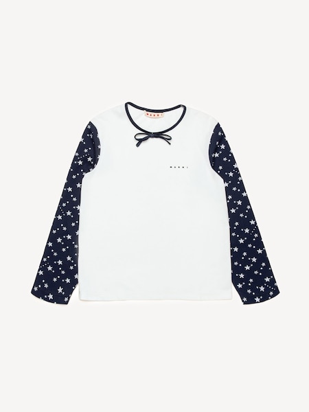 Long Sleeve Colour Block Black T-Shirt (AU1681) | £125