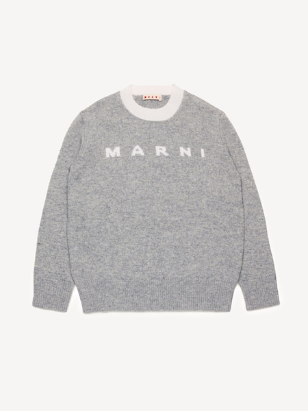 Grey Logo Long Sleeve Knitted Jumper (AU1689) | £265