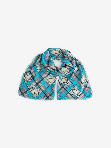 Blue Orb Tartan Diagon Stole 70x200 (AV2204) | £265