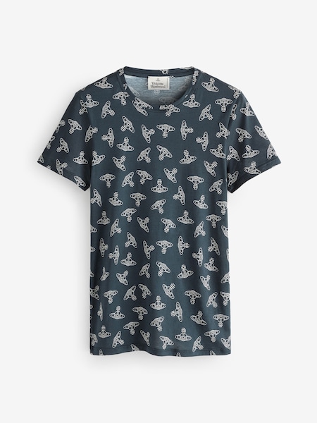 Anglo Orb Print Black Undershirt (AV2531) | £110