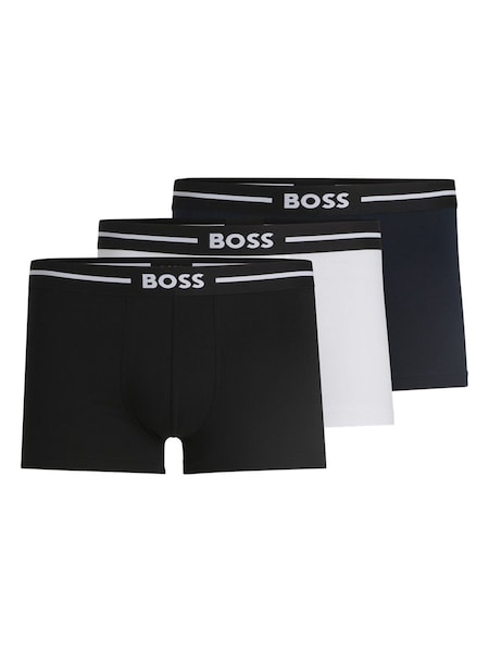 Blue Bold Stretch Cotton Boxers 3 Pack (AV3126) | £45