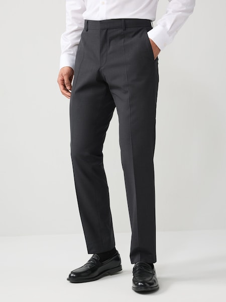 Grey Slim Fit Wool Trousers (AV3130) | £149