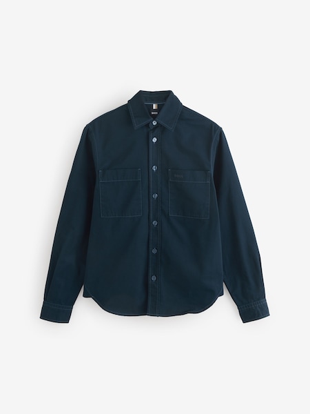 Blue Relaxed Fit Shirt In 100% Cotton Twill (AV3791) | £159