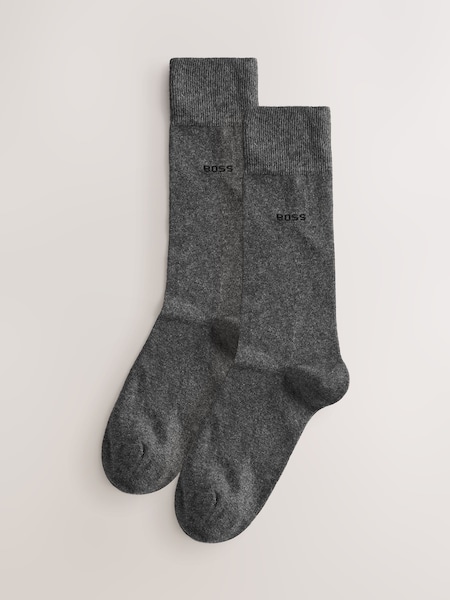 Grey Regular Length Socks 2 Pack (AV4082) | £16