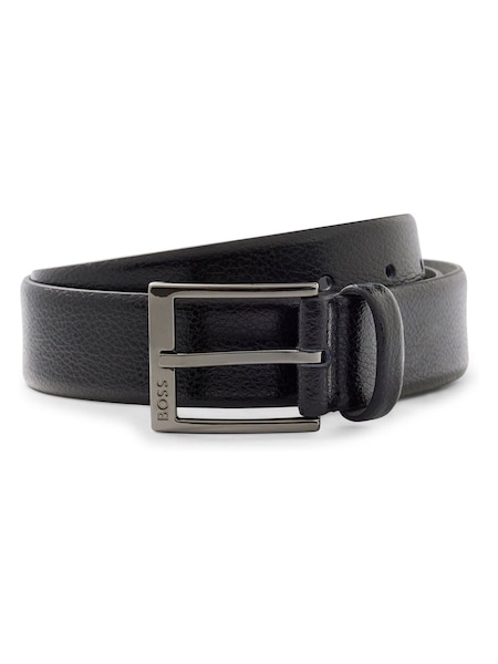 Black Grained Leather Belt (AV5491) | £69