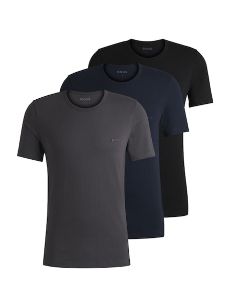 Grey/Blue/Black Classic Crew Neck T-Shirts 3 Pack (AV5497) | £45