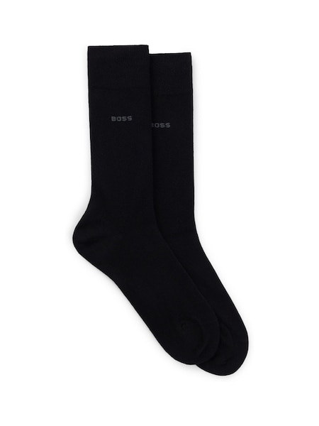 Black Regular Length Socks 2 Pack (AV5546) | £16