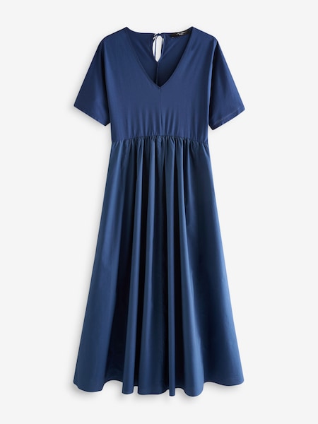 Navy Bronzo Jersey Dress (AV5843) | £280