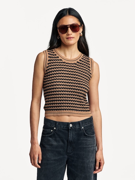 Natural Disegno Tank Top (AV5860) | £190