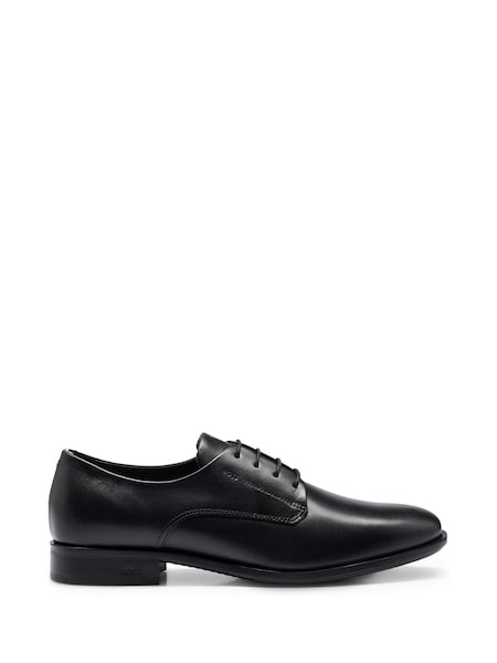 Black Leather Derby Shoes (AV6466) | £199