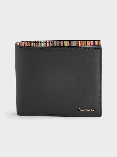 Logo Leather Bifold Black Wallet (AV7256) | £190
