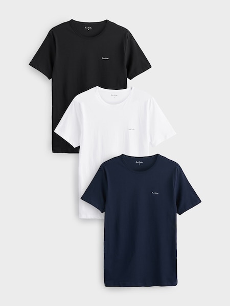 Mix Logo Lounge100% Cotton T-Shirts 3 Pack (AV7264) | £45