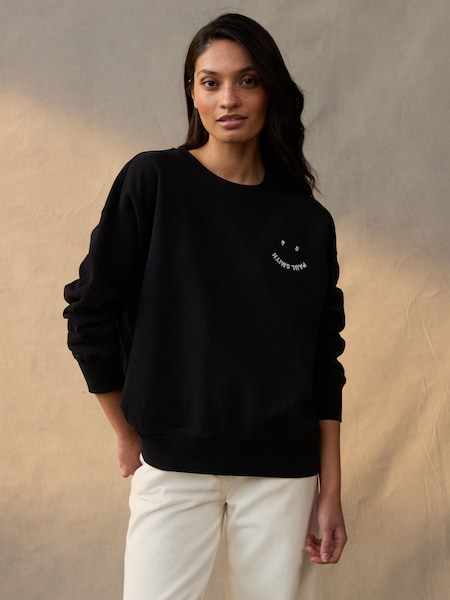 100%  Cotton Smiley Face Logo Sweatshirt (AV7299) | £175