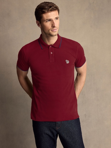 Zebra Logo Tipped Polo Shirt (AV7846) | £90