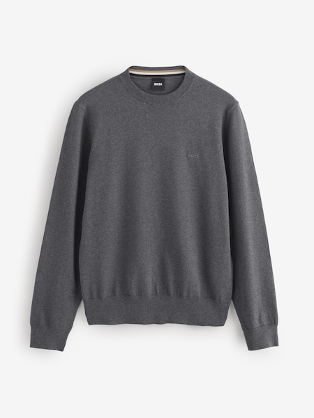 Grey Pacas Embroidered Logo 100% Cotton Jumper (AV8715) | £129