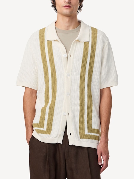 Natural Ares Knit Shirt (AW2890) | £185