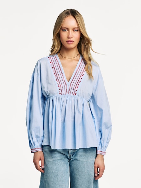Blue Vera Blouse (AW9267) | £275