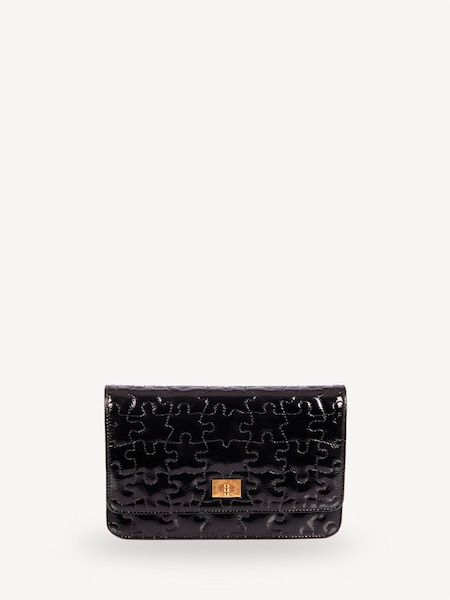 CHANEL Black Wallet On Chain Patent Leather Handbag (AW9772) | £2,225