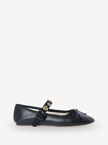 Black Chiara Mary Jane Shoes (AY2114) | £250