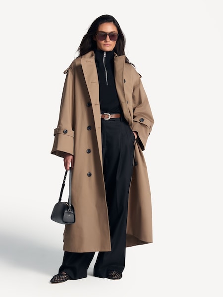 Brown Alaya Trench Coat (AY2409) | £720