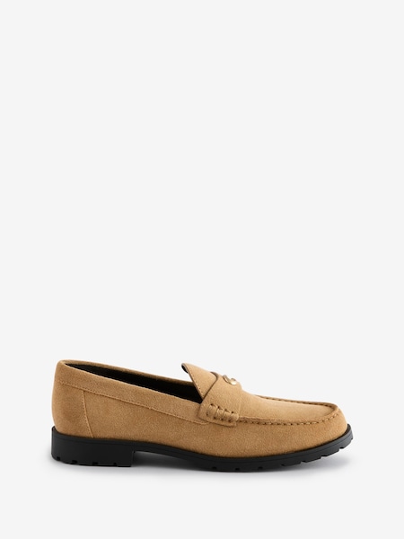 Brown Jocelyn Suede Loafers (AY5355) | £195