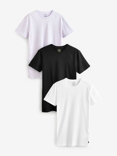 Black Slim 100% Cotton T-Shirts 3 Pack (AY5440) | £60