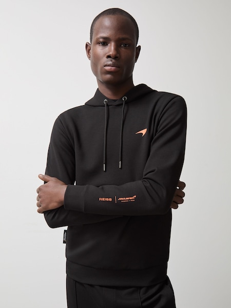 Black Apex McLaren F1 Team Interlock Hoodie (AY7547) | £138