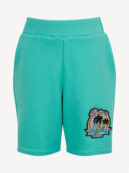 Green Palm Tree Logo Jersey Shorts (AY7649) | £121 - £138
