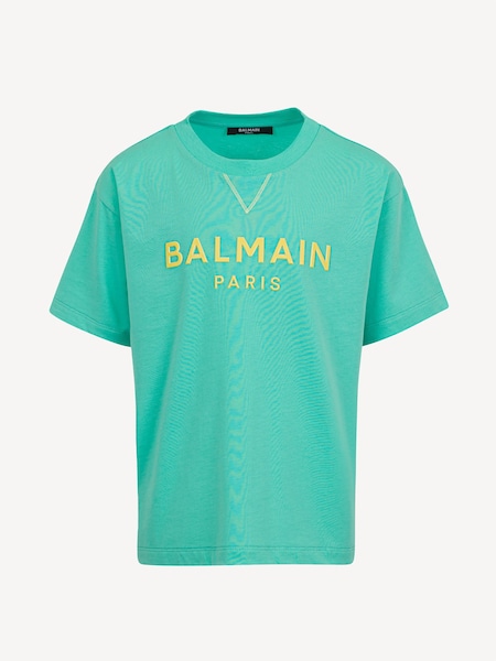Green Logo Short Sleeve 100% Cotton T-Shirt (AY7654) | £121 - £129