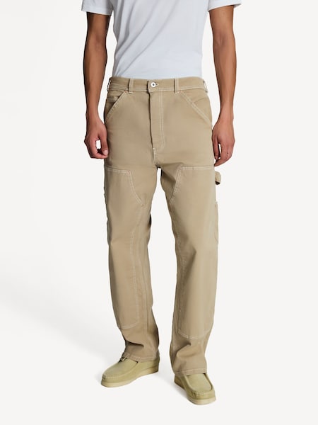 Brown Loose Fit Double Knee Joggers (AY7751) | £120