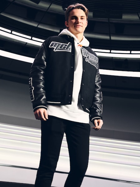 Black Circuit McLaren F1 Team Bomber Jacket (AY8336) | £998