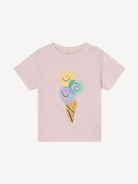 Pink Ice Cream Print Baby Short Sleeve T-Shirt (AY8485) | £46