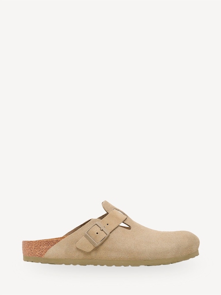 Khaki Boston Suede Leather Sandals (B21306) | £140