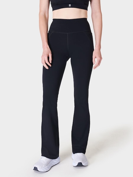 Black 30 inch inside seam Power Workout Boot Cut Leggings (B51685) | £90