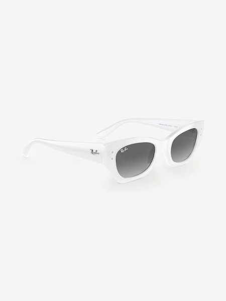 Zena Rb4430 Irregular White Sunglasses (B94379) | £139