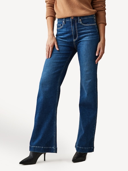 Blue Leenah High Waisted Flared Jeans (C30747) | £270