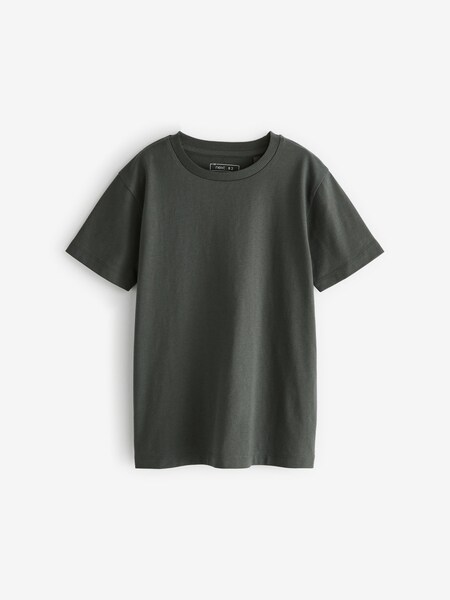 Grey Charcoal Regular Fit Short Sleeve T-Shirt (3-16yrs) (C99779) | £3.50 - £6.50